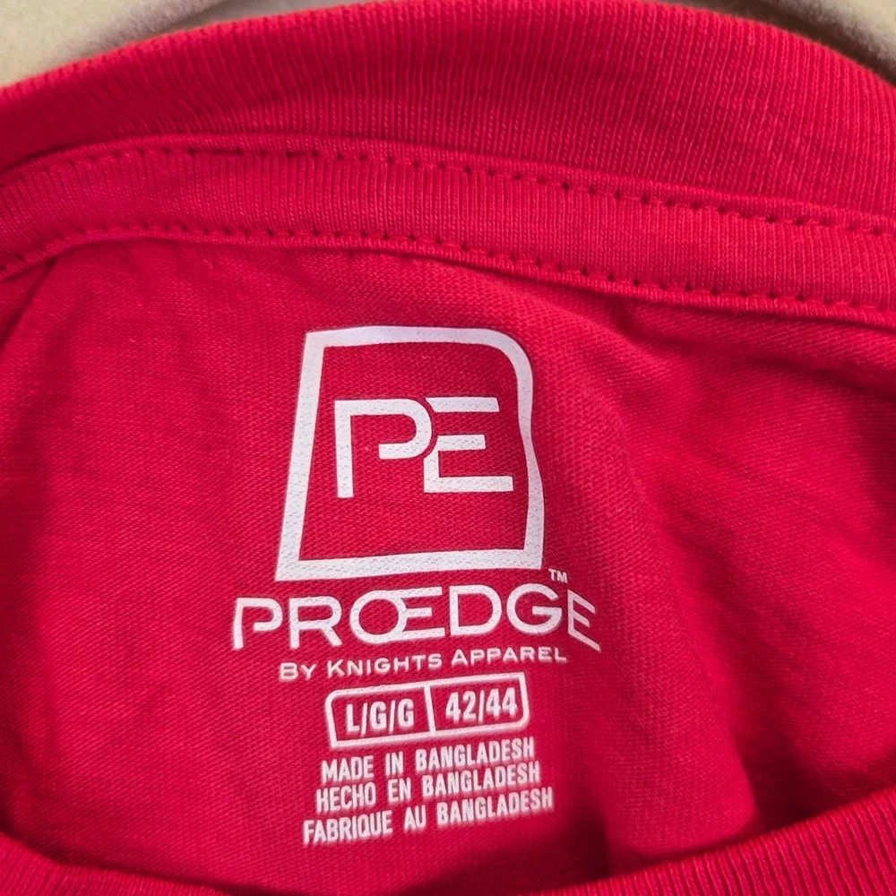 NWT ProEdge‎ Wisconsin Badgers Red Graphic T Shirt Mens Large 42/44 University